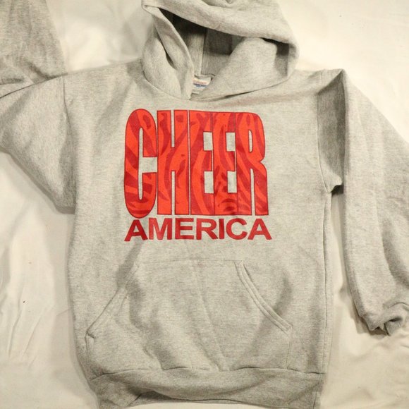 Hanes Other - CHEER AMERICA Gray Hoodie Size Youth L 14-16